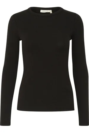 INWEAR Top, Dame, Sort, XS, Uld, Sort Langærmet Top
