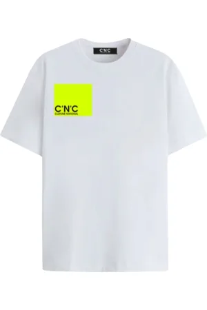Costume National Top, Herre, Hvid, 2XL, Bomuld, Herre Regular T-Shirt