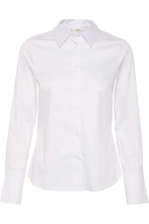 INWEAR Bluser & Skjorter, Dame, Hvid, 3XL, Bomuld, Hvid Stretch Skjorte Cally IW