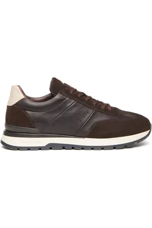 Nero Giardini Sko, Herre, Brun, 41 EU, Læder, Læder og ruskind sneakers, mørkebrun