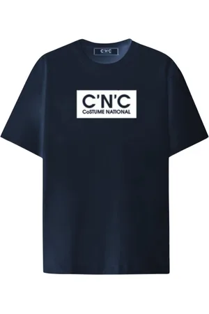 Costume National Top, Herre, Blå, 2XL, Bomuld, Herre Regular T-Shirt