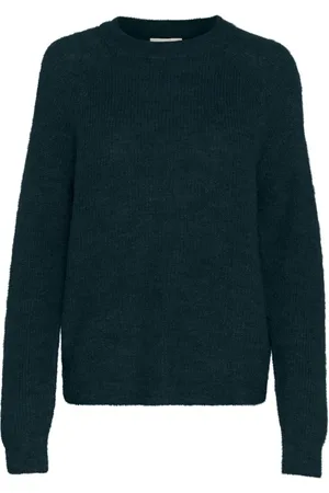 Soaked in Luxury Strik, Dame, Grøn, L, Uld, Rain Forest Raglan Pullover Sweater