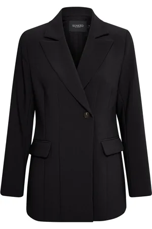 Soaked in Luxury Jakke, Dame, Sort, S, Klassisk Fitted Blazer Jakke Sort