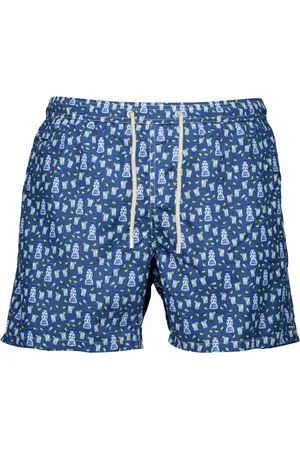 MC2 SAINT BARTH Badetøj, Herre, Blå, 2XL, Lightning Micro Fantasy Badebukser Blå