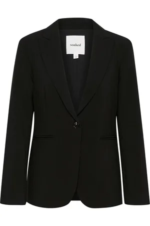 Soaked in Luxury Jakke, Dame, Sort, M, Kort Sort Blazer Jakke