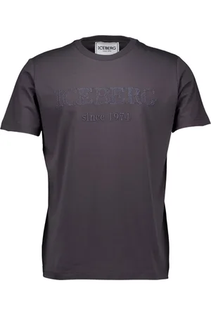 Iceberg Top, Herre, Grå, XS, Bomuld, Mørkegrå T-shirt