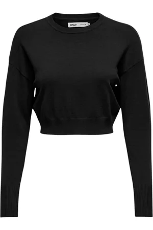 ONLY Sweathshirts & Hoodies, Dame, Sort, S, Uld, Elegant Sweater