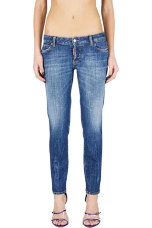 Dsquared2 Jeans, Dame, Blå, S, Bomuld, Jennifer Skinny Jeans