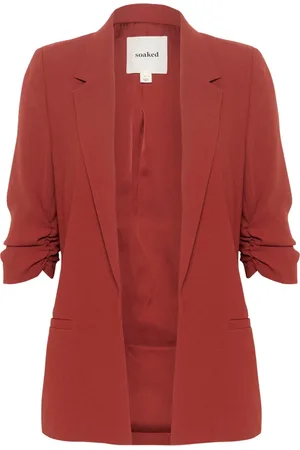 Soaked in Luxury Jakke, Dame, Brun, L, Uld, Russet Blazer Jakke