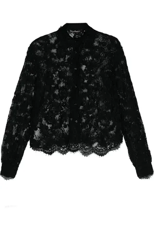 ERMANNO SCERVINO Bluser & Skjorter, Dame, Sort, L, Uld, Stilfuld skjorte med unikt design