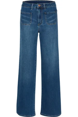 Kaffe Jeans, Dame, Blå, S, Denim, Flared Jeans Medium Washed Denim
