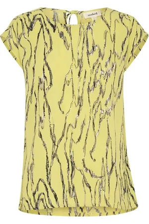 Soaked in Luxury Top, Dame, Gul, S, Uld, Endive Traces Top Bluse