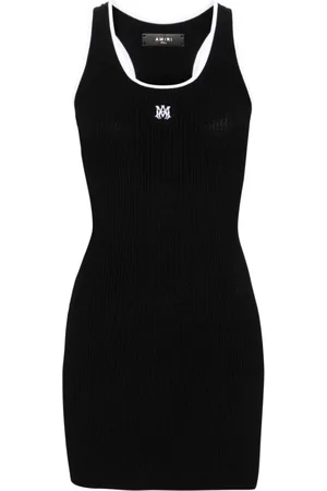 AMIRI Kjole, Dame, Sort, S, Polyester, Sort Mini Kjole