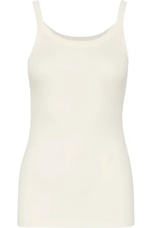 Soaked in Luxury Top, Dame, Hvid, S, Uld, Rollneck Tank Top Whisper