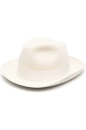 Borsalino Tilbehør, Dame, , 56 CM, Creme bredskygget hat letvægts