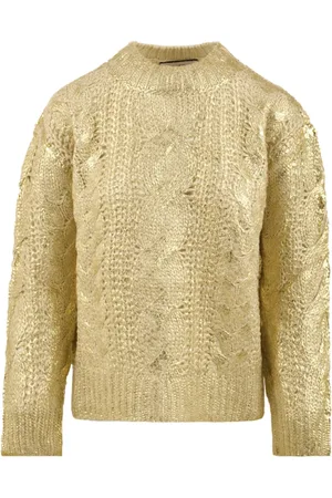 AKEP Strik, Dame, , XS, Uld, Gyldne Sweaters til Stilfuldt Look