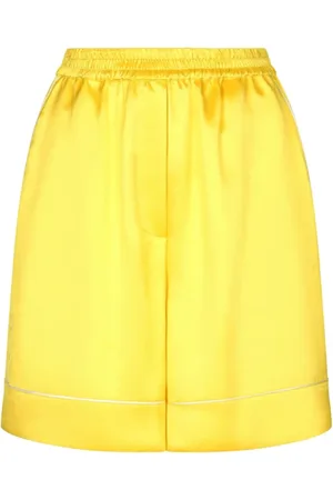 Dolce & Gabbana Shorts, Dame, Gul, XS, Silke Citron Gul Shorts