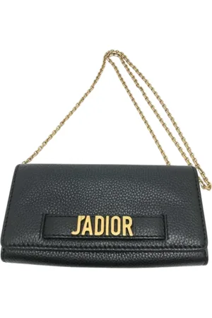 Dior Pre-owned, Dame, Sort, ONE SIZE, Uld, Pre-owned Laeder dior-tasker