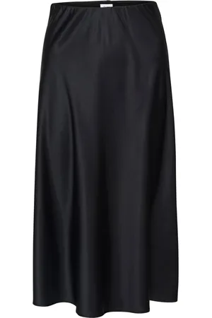 Saint Tropez Nederdel, Dame, Sort, L, Polyester, Elegant Sort Disasz Nederdel