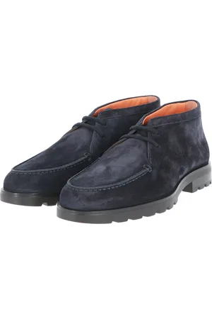 santoni Sko, Herre, Blå, 39 1/2 EU, Klassisk Desert Boot til Mænd