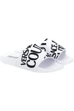 VERSACE Sko, Dame, Hvid, 35 EU, Uld, Hvide Sandaler til Stilfuldt Look