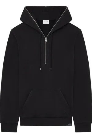 Courrèges Sweathshirts & Hoodies, Herre, Sort, S, Bomuld, Sort Zippet Fleece Hoodie