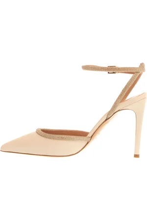 NINALILOU Sko, Dame, , 36 1/2 EU, Læder, Ivory Nappa Slingback Sandaler