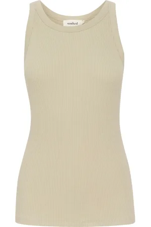 Soaked in Luxury Top, Dame, Grøn, 2XL, Bomuld, Grøn Tank Top Slsimone Spray