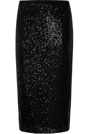Soaked in Luxury Nederdel, Dame, Sort, XS, Sort Paliet Nederdel