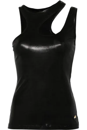 Roberto Cavalli Top, Dame, Sort, XS, Uld, Stilfuld Top til Kvinder