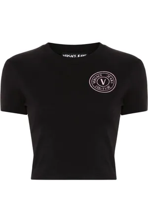 VERSACE Top, Dame, Sort, 2XS, Uld, Moderne T-shirts og Polos