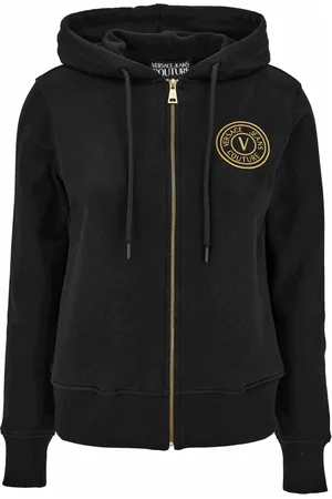 VERSACE Sweathshirts & Hoodies, Dame, Sort, XS, Uld, Stilfulde Sweaters Kollektion