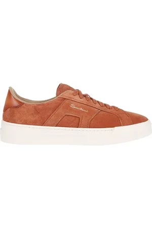 santoni Sko, Herre, Brun, 43 1/2 EU, Dobbeltspænde Sneakers