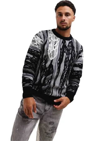 Carlo Colucci Strik, Herre, Flerfarvet, L, Bomuld, Farverig Sweater til Mænd