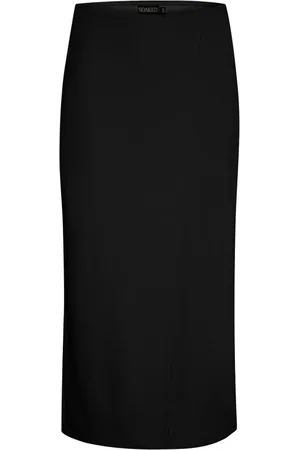 Soaked in Luxury Nederdel, Dame, Sort, S, Uld, Elegant Sort Nederdel Slim-Fit Klassisk Stil