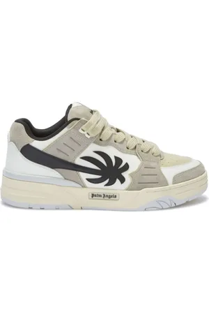 Palm Angels Sko, Herre, Flerfarvet, 42 EU, Læder, Hvide Sneakers