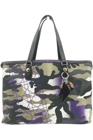 Dior Pre-owned, Dame, Flerfarvet, ONE SIZE, Uld, Pre-owned Canvas totes