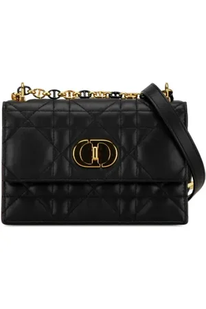 Dior Pre-owned, Dame, Sort, ONE SIZE, Uld, Pre-owned Laeder dior-tasker