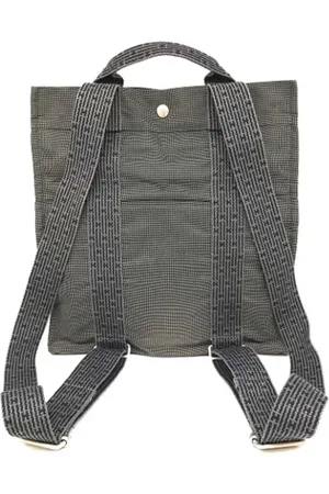 Hermès Pre-owned, Dame, Grå, ONE SIZE, Tyl, Pre-owned Canvas rygsaekke