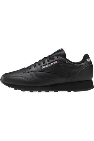 Reebok Sko, Herre, Sort, 42 EU, Læder, Tidløse Lædersko