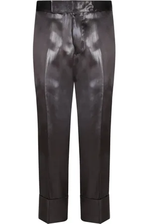SAPIO Bukser, Dame, Sort, M, Læder, Sorte Elegante Bukser