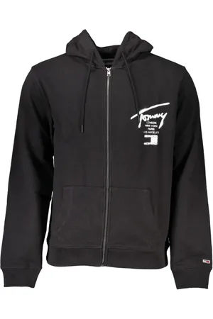 Tommy Hilfiger Sweathshirts & Hoodies, Herre, Sort, XL, Sort Zip Hoodie Langærmet Herre