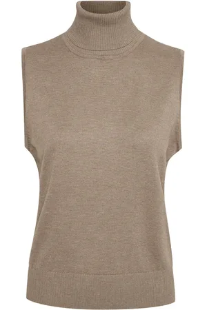 Saint Tropez Strik, Dame, , M, Uld, Roll-N Vest Strik Atmos Melange