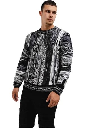 Carlo Colucci Strik, Herre, Flerfarvet, XS, Bomuld, Farverig Sweater til Mænd