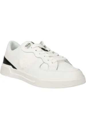 Roberto Cavalli Sko, Herre, Hvid, 44 EU, Uld, Moderne Sneakers til Mænd og Kvinder