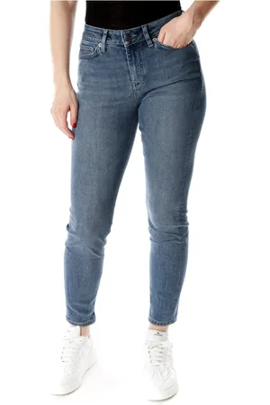 Drykorn Jeans, Dame, Blå, W29 L34, Bomuld, Cropped Skinny Fit Mid Waist Jeans