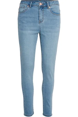 Kaffe Jeans, Dame, Blå, XL, Denim, Slim Fit Light Denim Jeans