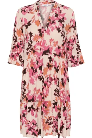 Saint Tropez Kjole, Dame, Flerfarvet, S, Uld, Grå Chateau Blooms Kjole