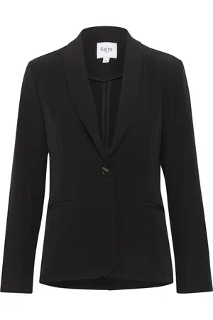 Saint Tropez Jakke, Dame, Sort, 2XL, Klassisk Celestsz Sort Blazer Jakke
