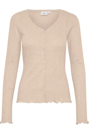 Saint Tropez Strik, Dame, , XL, Bomuld, Melange Cardigan Top